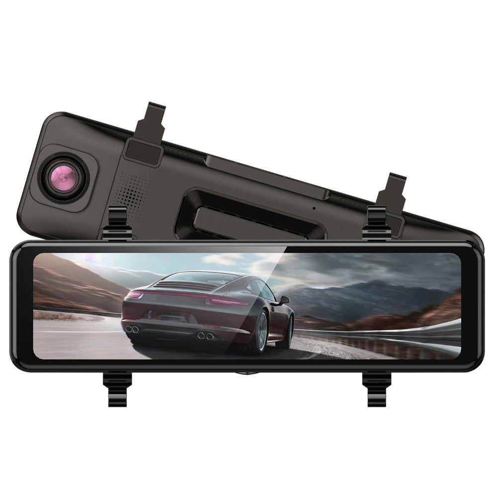 Large Screen Dual Car Recorder With 4K Front And 1080P Rear Cameras Night Vision Rear View Monitors/Cams & Kits