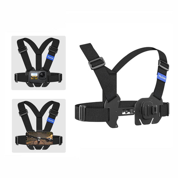 Action Camera Chest Strap Mount Belt For Enhanced Stability And Comfort Straps & Hand Grips