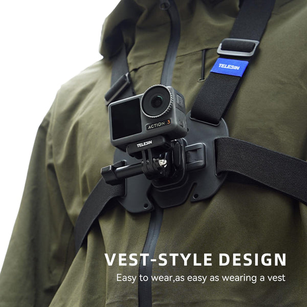 Action Camera Chest Strap Mount Belt For Enhanced Stability And Comfort Straps & Hand Grips