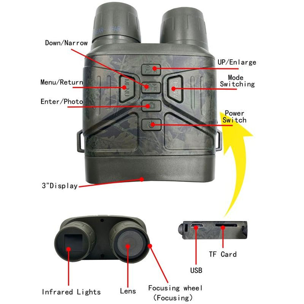 4K Infrared Dual Tube Night Vision Telescope With Multiple Resolution Options Telescopes