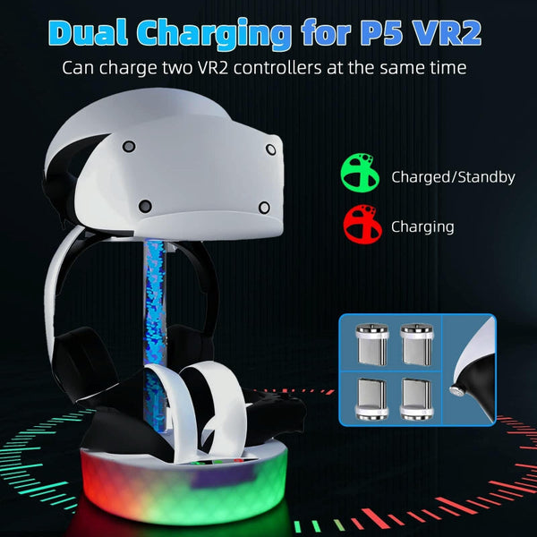 Stylish Magnetic Charging Rack For Playstation Vr2 Controllers Chargers & Charging Docks