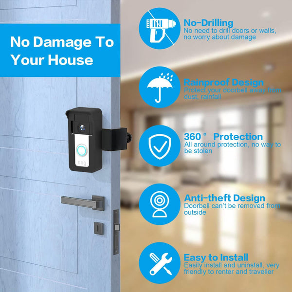 Universal Anti Theft Overhead Bracket For Blink And Google Ring Doorbell Smart Doorbell Parts