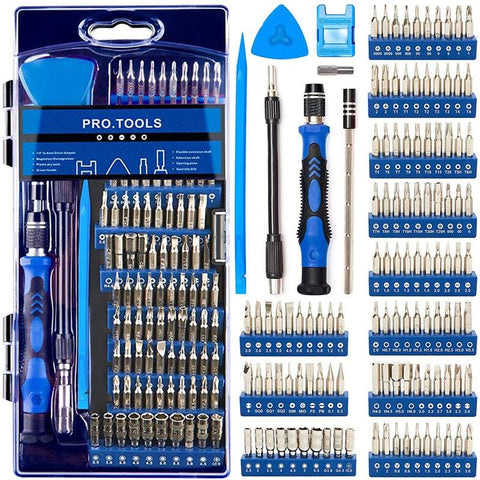 124 Piece Multipurpose Screwdriver Set For Electronics And Household Repairs Screwdrivers & Nutdrivers
