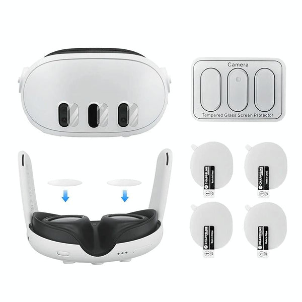 Tempered Glass Lens Protectors For Oculus Quest 3 Vr Shield And Scratch Protection 3D Tv Glasses & Accessories