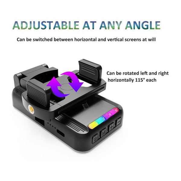 Foldable Rgb Fill Light With Phone Clip And Cold Shoe Interface Selfie Lights