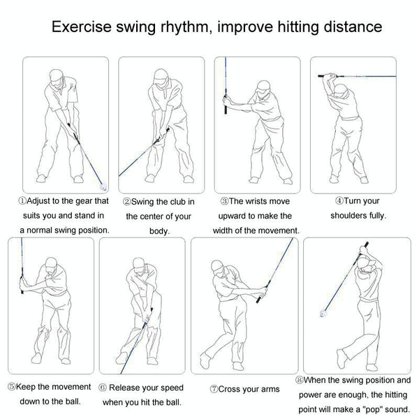 Golf Swing Training Stick For Enhanced Speed And Rhythm Control Swing Trainers