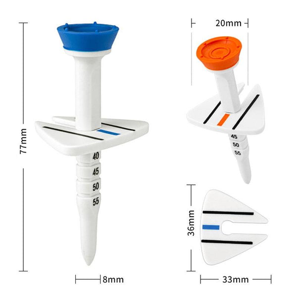 Golf Tee Set With Aiming Assist For Enhanced Performance Golf Tees