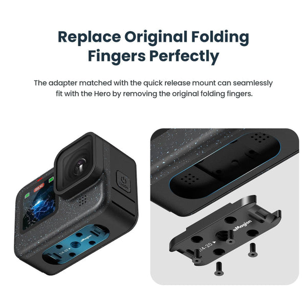 Magisn Netic Kit For Gopro Hero12 Hero11 Hero10 Hero9 Metal Absorption Camera Drone Accessories