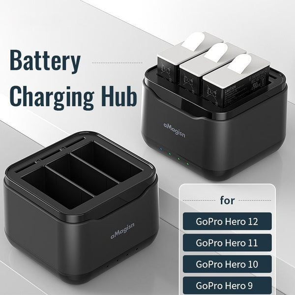 For Gopro Hero Battery Charger Seat Efficient Charging And Storage Solutions Chargers & Cradles