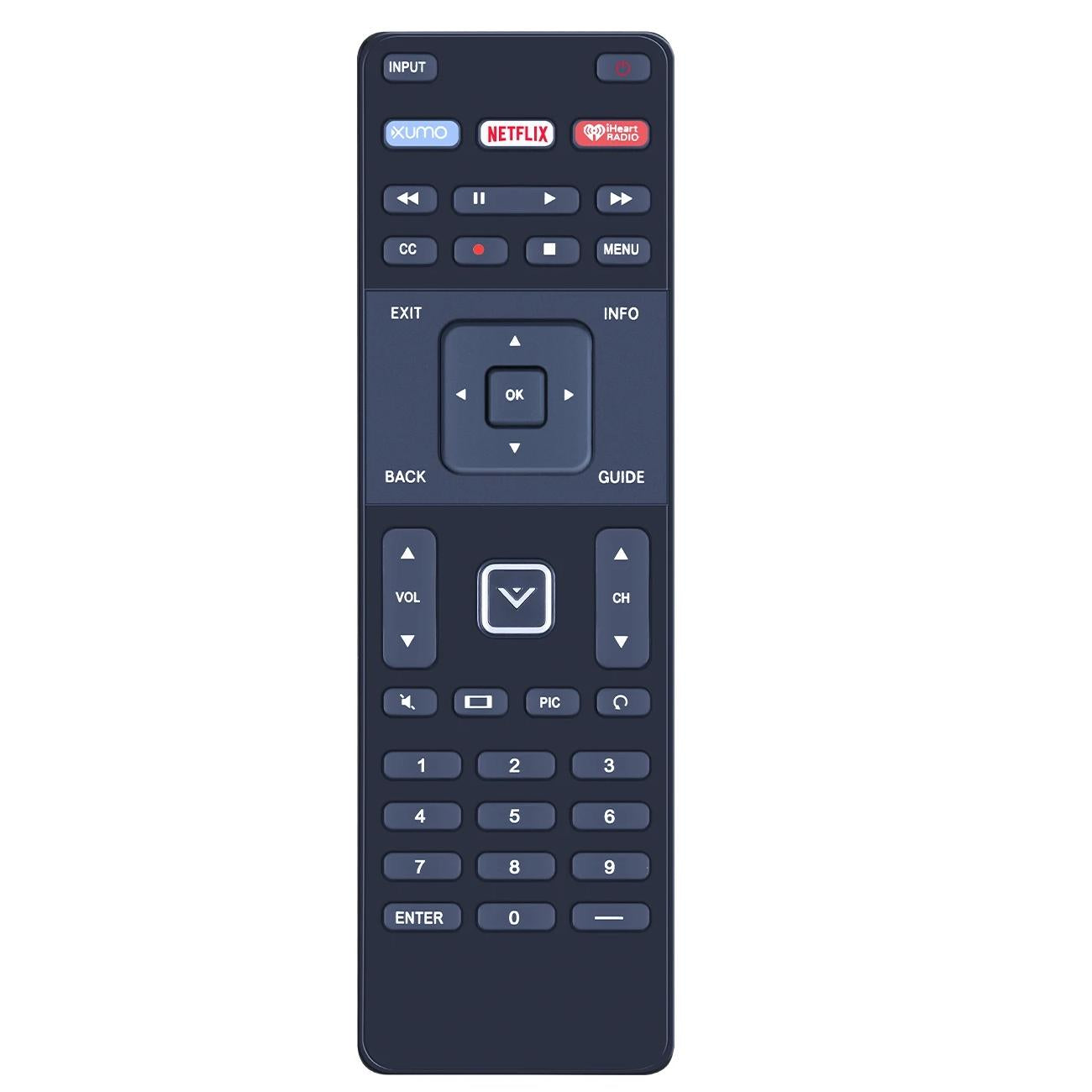 Vizio Smart Television Remote Control Xrt122 For Home Entertainment Remote Controls