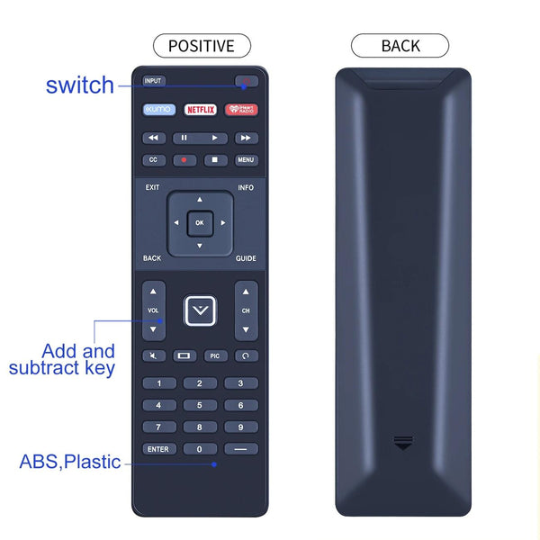 Vizio Smart Television Remote Control Xrt122 For Home Entertainment Remote Controls