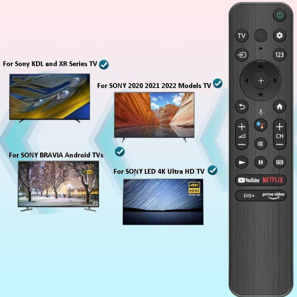 Bluetooth Voice Remote Control For Sony Kdl And Xr Series Bravia Television Remote Controls