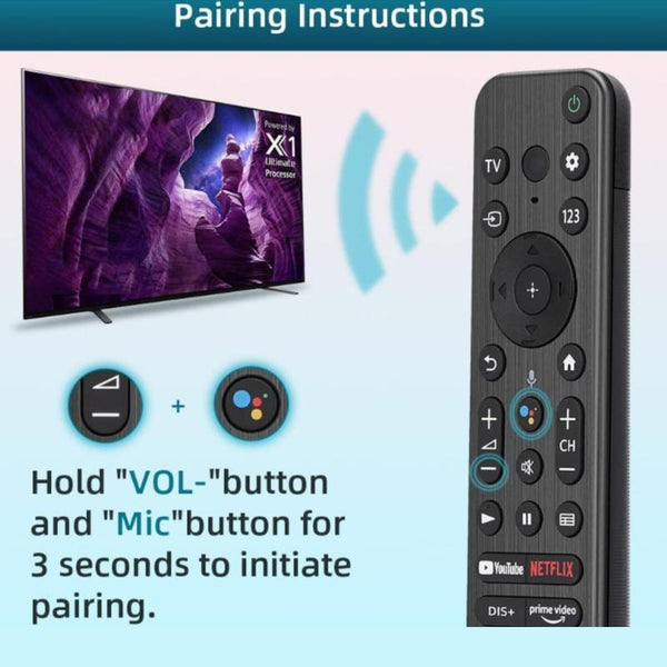 Bluetooth Voice Remote Control For Sony Kdl And Xr Series Bravia Television Remote Controls