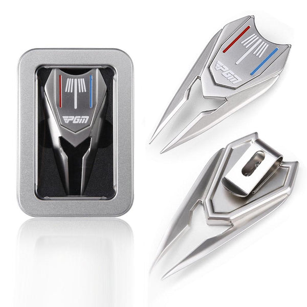 Metal Golf Green Fork Fairway Repair With Detachable Markers And Aiming Line Ball Markers