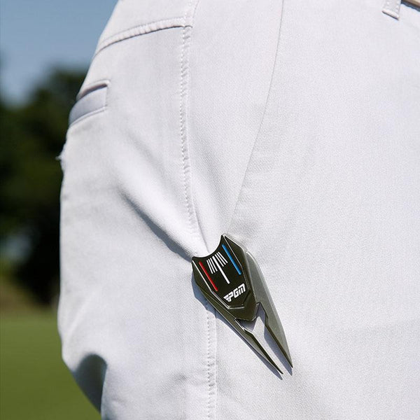 Metal Golf Green Fork Fairway Repair With Detachable Markers And Aiming Line Ball Markers