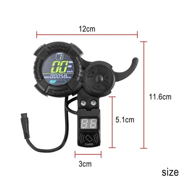 Universal Six Pin Scooter Meter For Vsett Zero Models And Compatible Scooters Accessories Parts