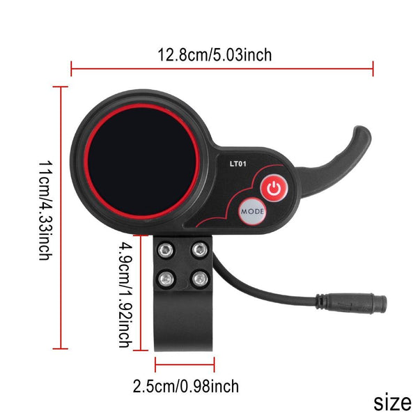 6 Pin Electric Scooter Display For Kaabo Mantis 8 / 10 Wolf Warrior X Accessories Parts