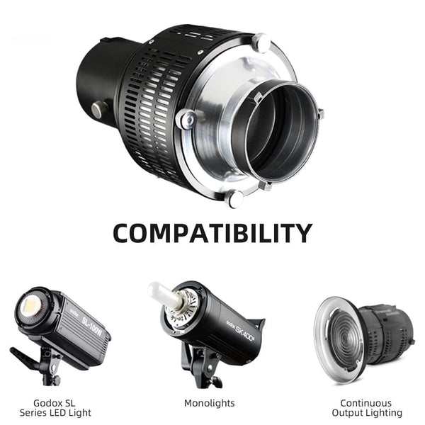 Optical Snoot For Bowens Mount Flash Studio Accessory With Light Focusing Features Tripod Mount Accessories