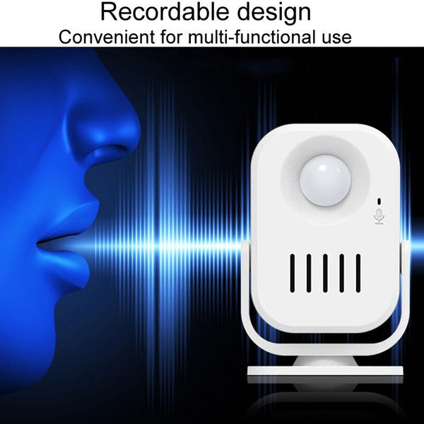 Smart Infrared Sensor Doorbell With Recordable Voice Prompt And Loudspeaker Smart Doorbells