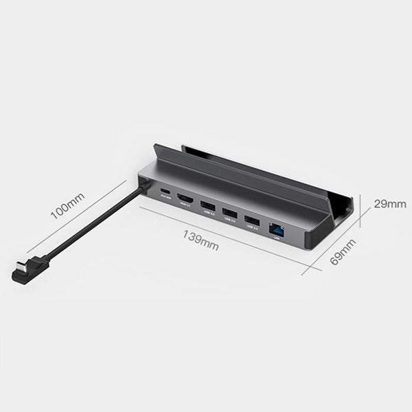 6 In Type C Docking Station For Steam Deck And Rog Blueendless Ds601 Console Chargers & Docking Stations
