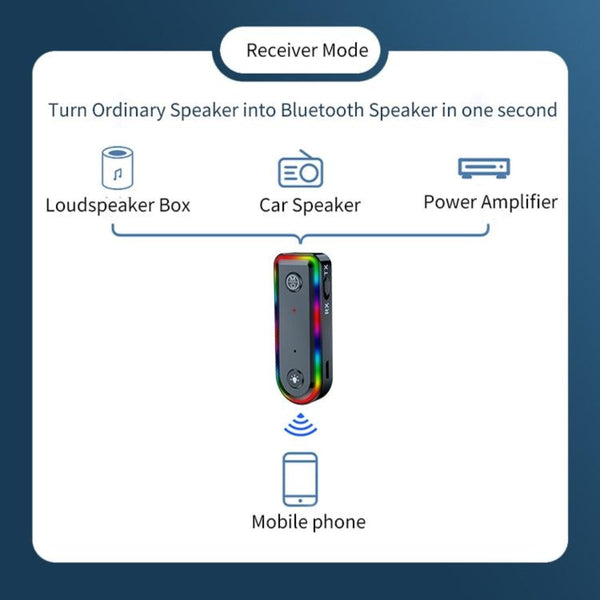 Bluetooth Audio Receiver With Rgb Light And Car Launcher Receivers
