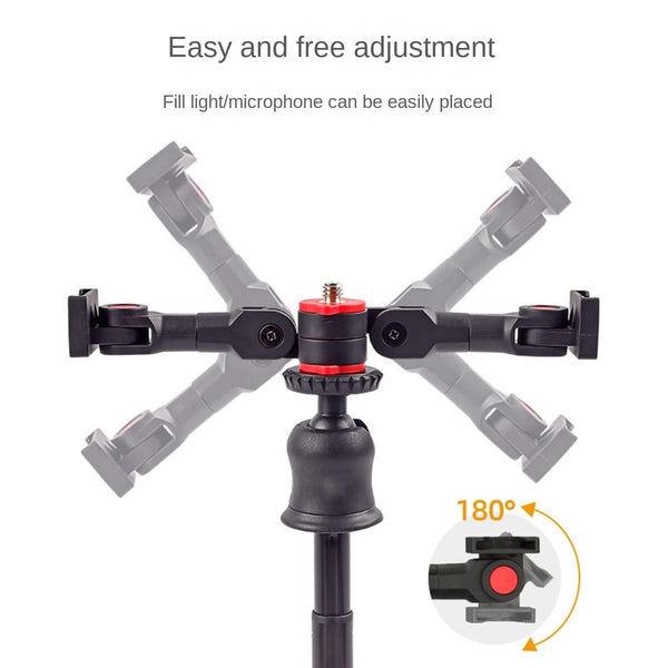 Universal Dual Cold Shoe Mount For Camera And Phone Versatile Accessory Mounting Devices Mounts & Holders