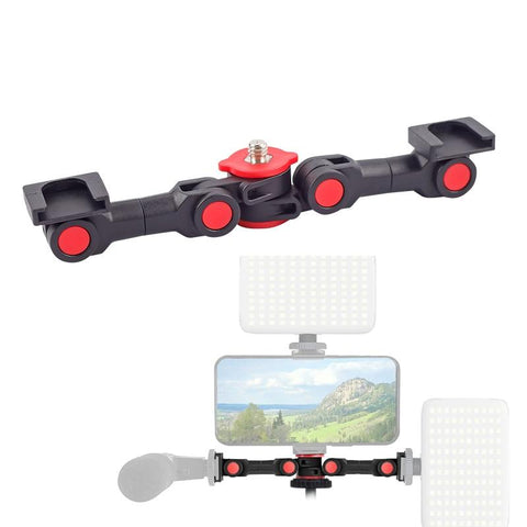 Universal Dual Cold Shoe Mount For Camera And Phone Versatile Accessory Mounting Devices Mounts & Holders