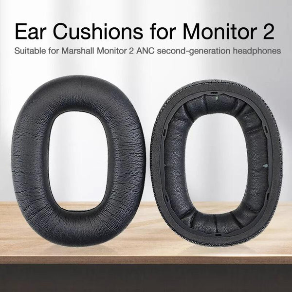 Soft Leather Headset Sponge Cover For Marshall Monitor 2 Ear Pads Replacement Headphone Accessories