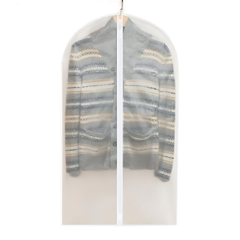 Two Pack Hanging Garment Storage Bags With Zipper And Clear Viewing Window Garment Bags