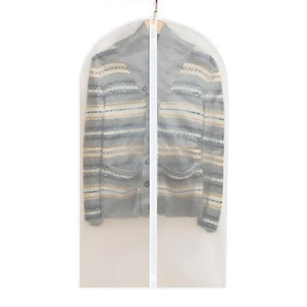 Two Pack Hanging Garment Storage Bags With Zipper And Clear Viewing Window Garment Bags