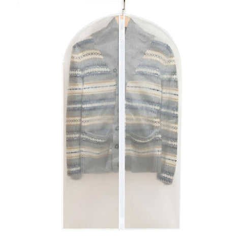 Two Pack Hanging Garment Storage Bags With Zipper And Clear Viewing Window Garment Bags