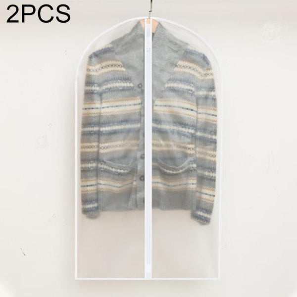Two Pack Hanging Garment Storage Bags With Zipper And Clear Viewing Window Garment Bags