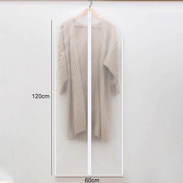 Transparent Hanging Garment Storage Bags With Zipper For Clothing Protection Garment Bags