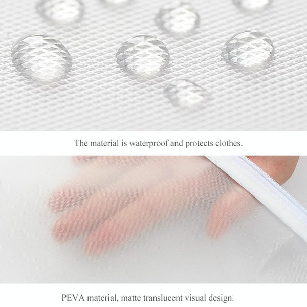 Transparent Hanging Garment Storage Bags With Zipper For Clothing Protection Garment Bags