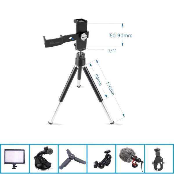 Versatile Aluminium Tripod For Dji Pocket With Multi Functional Applications Tripods & Monopods