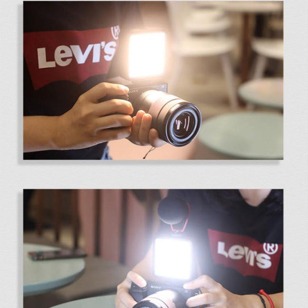 Triple Hot Cold Shoe Fill Light For Shooting And Recording Costume Lights