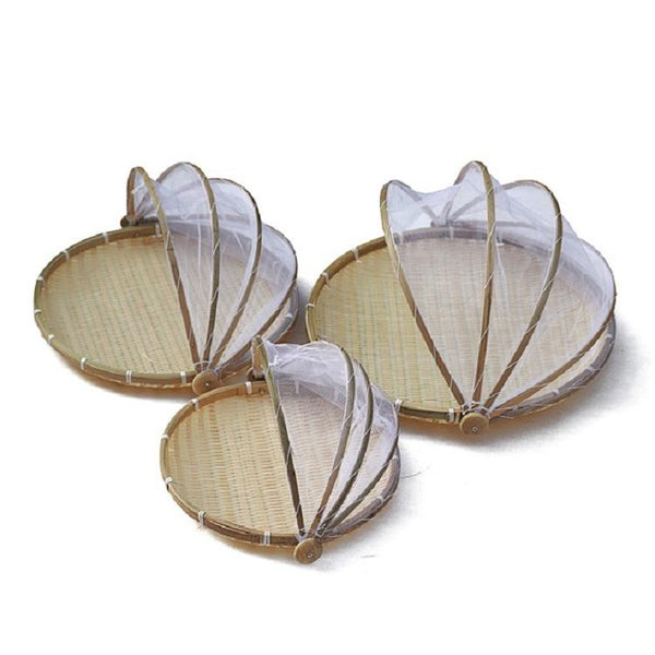 42Cm Round Bamboo Woven Dustpan Basket Household Storage Storage Bins & Baskets