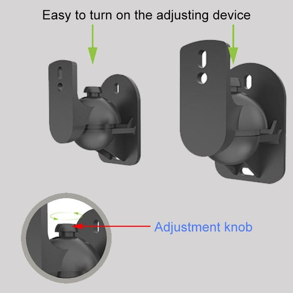 Rotatable 45 Degree Speaker Wall Mount Brackets For Surround Sound Pair Speaker Mounts & Stands