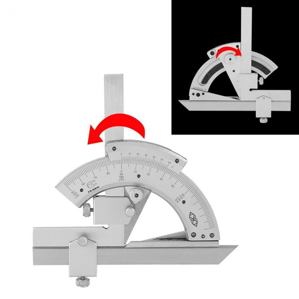 Non Parallax Trimmer Protractor For Accurate Angle Measurement In Metalworking Protractors