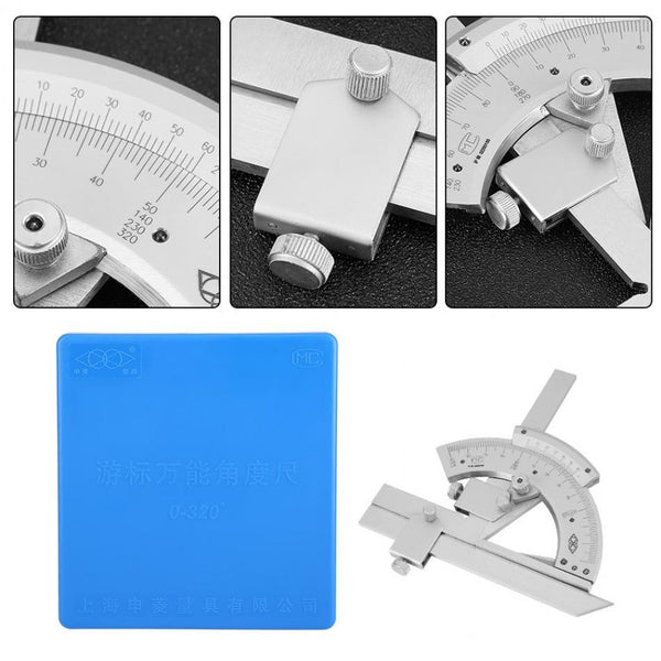 Non Parallax Trimmer Protractor For Accurate Angle Measurement In Metalworking Protractors