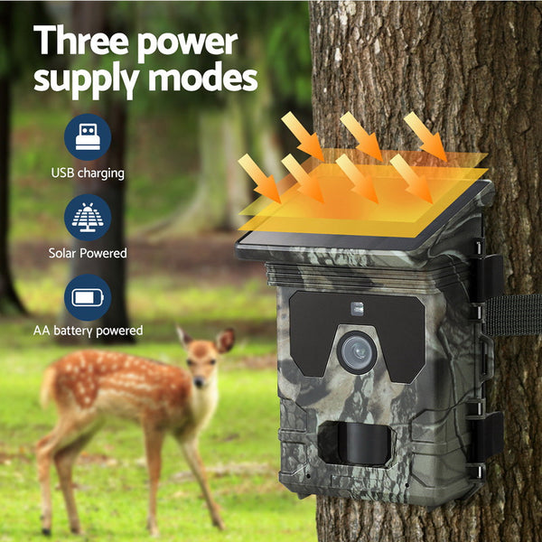 Ul Tech Solar Trail Camera 4K 50Mp Wildlife Digital Cameras