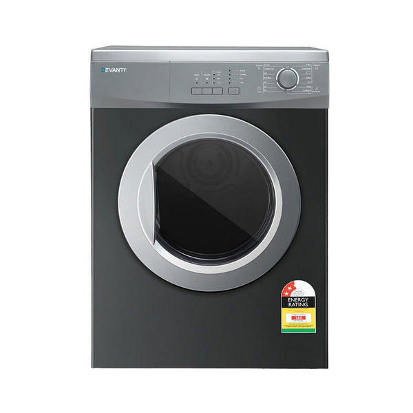 Devanti 7Kg Tumble Dryer Vented 15 Auto Programs Grey Dryers