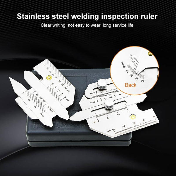 Stainless Steel Welding Inspection Ruler Hjc40 For Industrial Applications Rulers