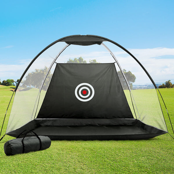 Everfit 3M Golf Practice Net Portable Training Aid Driving Target Tent Black Nets Cages & Mats