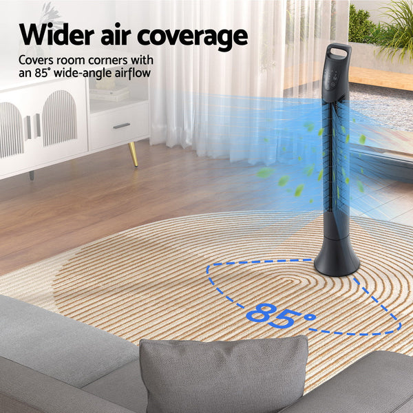 Devanti Tower Fan Oscillating 3 Speeds With Remote 91Cm Portable Fans