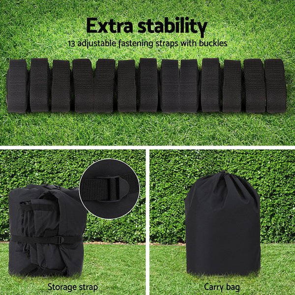 Boat Cover 19 21Ft Trailerable Jumbo Marine Grade Heavy Duty Black Boat Covers