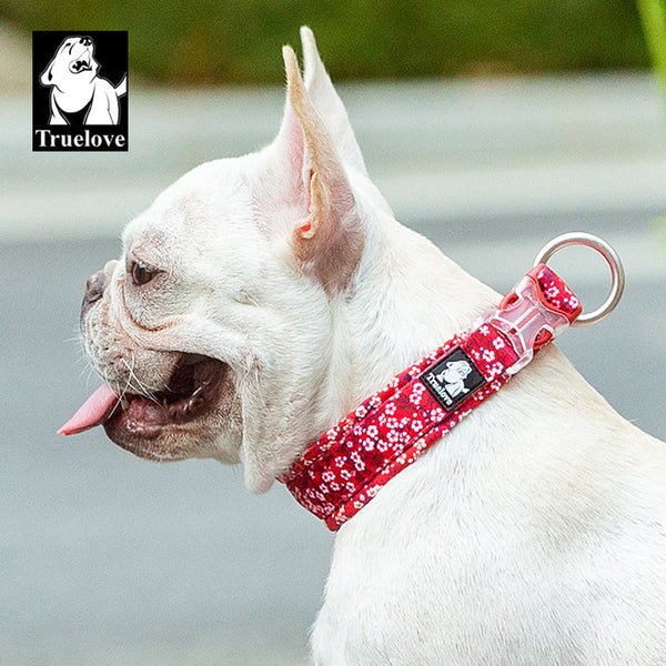 True Love Floral Dog Collar Red Xs Dog Collars