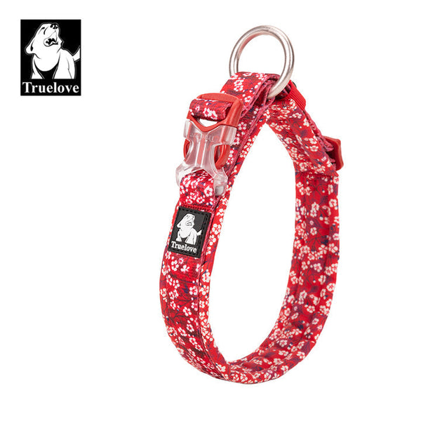 True Love Floral Dog Collar Red Xs Dog Collars