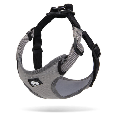 True Love Urban Dog Harness Grey M Harnesses