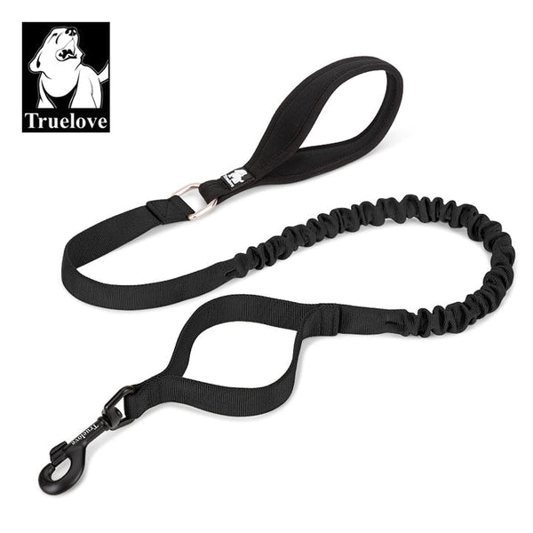 True Love Military Dog Leash 2.5 Cm Width And 1.4 Length Black Leads & Head Collars